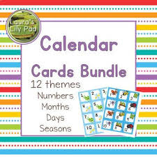 Calendar Cards Bundle Preschool Pre K Classroom Calendar