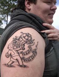 Vault Boy tattoo. by biggins82786