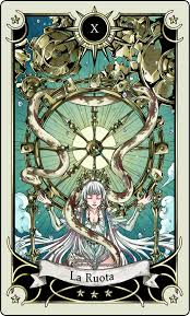 The future of your relationship looks promising, and everything will run smoothly. Tarot Card 10 The Wheel Of Fortune By Rann Poisoncage On Deviantart