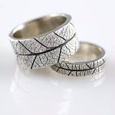 Pdf Tutoriallearn How To Make Leaf Textured Rings Etsy In 2021 Metal Clay Rings Silver Metal Clay Wedding Rings Unique