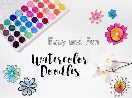 Watercolor pictures watercolor cards watercolour painting floral watercolor painting & drawing watercolors watercolor flowers tutorial paint cards flower cards. Watercolor Flower Doodles Easy Fun Art Is Basic An Elementary Art Blog