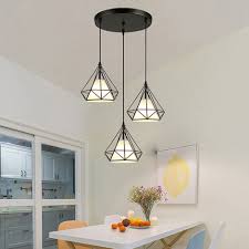 Conoce nuestro amplio surtido de productos a precios bajos walmart que tenemos en nuestro catálogo walmart y sorpréndete con todo lo que te ofrecemos como: Luz De Techo Moderno Tres Cabeza Diamante Vara Largo Lampara Colgante Cage Pajaro Jaula De Hierro Metal Decoracion De Comedor Cocina Sala Con Cubierto De Tela Negro