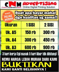 Jual Cetak Brosur A5 Full Color 1 Sisi 1 000 Lbr 2 Rim Art Paper Kota Surabaya Percetakan Cnm Tokopedia