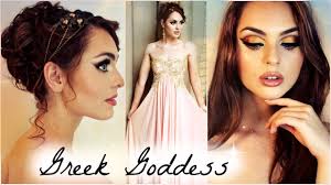 greek dess makeup hair prom dress