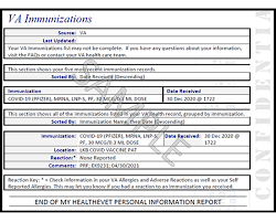 Your health insurance company or. Your Covid 19 Vaccine Records Online My Healthevet