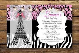 Black And White Theme Party Invitation Wording Paris Themed Birthday Party Invitation Wording Paris Themed Home Birthday Party Ideas Home Party Theme Ideas Tarjetas De Invitacion Invitaciones Tarjetas
