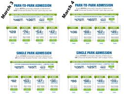 Universal S Online Ticket Prices Increased As Of March 4 2014 Most Notably A 2 Universal Islands Of Adventure Universal Studios Florida Islands Of Adventure