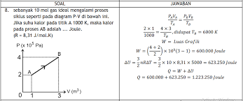 Jika gas tersebut jadi 227 c pada tekanan tetap. Betmen Fisika Pembahasan Ulangan Harian Teori Kinetik Gas Dan Termodinamika
