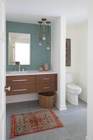 Soft closing drawers and adjustable closing doors but solid wood tapered legs. 75 Beautiful Mid Century Modern Bathroom Pictures Ideas July 2021 Houzz