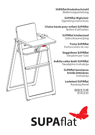 L'équipe maxidoux vous parlera aujourd'hui de la chaise haute zuma inglesina. Supaflat Kinderstoel Manualzz