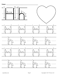 Printable Letter H Tracing Worksheet With Number And Arrow Guides Letter H Worksheets Tracing Worksheets Preschool Alphabet Tracing Worksheets