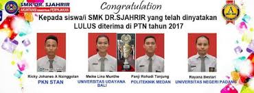 Salah satu perguruan tinggi kedinasan yang sangat terkenal di indonesia adalah stan. Siswa Smk Dr Sjahrir Jebol Ptn Bergengsi Dan Stan Pelita Batak Online