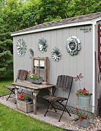 This link is to an external site that may or may not meet accessibility guidelines. My New Junk Garden Shed Outdoor Garden Decor Shed Landscaping Shed Decor