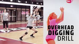 Overhead Digging Drill Hands Together Cup The Art Of Coaching Volleyball Volleyball Skills Coaching Volleyball Volleyball Training