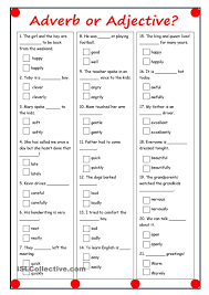 Adverb Or Adjective English Grammar Worksheets Teaching English Grammar Adverbs