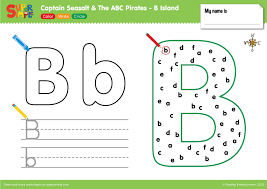 Captain Seasalt And The Abc Pirates B Color Write Circle Super Simple