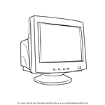 Click here to save the tutorial to pinterest! Learn How To Draw A Computer Monitor Computers Step By Step Drawing Tutorials
