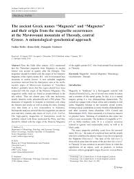 pdf the ancient greek names magnesia