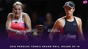 Анастасия павлюченкова (россия) рейтинг wta: Anastasia Pavlyuchenkova Vs Garbine Muguruza Porsche Tennis Grand Prix Second Round Highlights Youtube