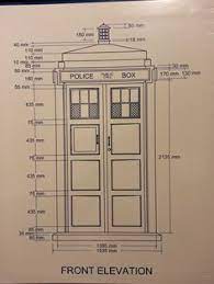 Tardis Plans With Dimensions Doctor Who Tardis Doctor Who Craft Tardis Door