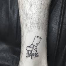 Simpson Tattoo By Daniel Berdiel Simpsons Tattoo Tattoos Badass Tattoos