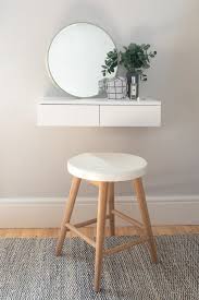 Small Floating Dressing Table White In 2020 Dressing Table For Small Space Small Dressing Table Bedroom Dressing Table