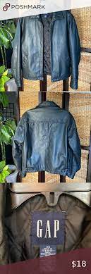 Men S Gap Leather Jacket Gap Denim Jacket Jackets Leather Jacket