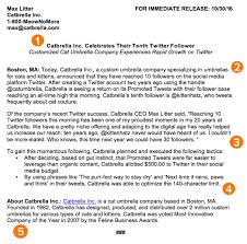 Come Scrivere Un Comunicato Stampa Free Press Release Template Examples Megamarketing