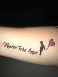 Arrow tattoo with kids names. My Never Lose Hope Tatoo Never Lose Hope Lost Hope Hope Tattoo