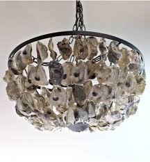 Oyster Shell Ceiling Lamp Diy Pendant Light Oyster Shell Shell Chandelier