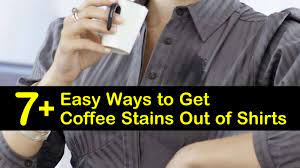 If you've recently spilled coffee on a white shirt, laundry detergent is a great method to try. 7 Easy Ways To Get Coffee Stains Out Of Shirts