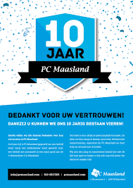 Pc Maasland 10 Jarig Jubileum