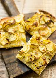 No Knead Potato Pizza Recipe Potato Pizza Recipe Recipes Food