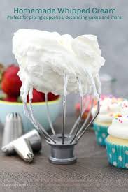 Easiest Ever Homemade Whipped Cream Frosting 2 Ingredients Recipe Homemade Whipped Cream Recipes With Whipping Cream Homemade Whipped Cream Recipe