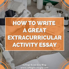 Like most good questions, this one works on many levels. How To Write A Great Extracurricular Activity Essay Complete Guide Examples