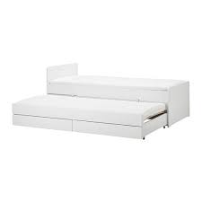 Slakt Sengestel Med Underseng Opbevaring Hvid 90x200 Cm Ikea Bed Frame Ikea Under Bed Storage Bed Storage