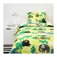 Djungelskog Duvet Cover And Pillowcase S Ikea Bed Linen Design Green Duvet Covers Bed Linens Luxury