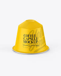 Download Matte Coffee Capsule Mockup In Packaging Mockups On Yellow Images Object Mockups
