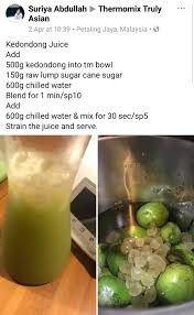 Kedondong Juice Thermomix Recipes Thermomix Recipes