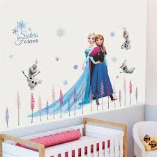 Made of durable material, wall stickers stay put no matter where they're at, and they liven up bathrooms or bedrooms in minutes. Cartoon Olaf Elsa Queen Anna Princess Anime Wall Stickers Kids Room Baseboard Home Decoration Mural Cute Art Frozen Movie Poster Buy Wall Stickers For Baby Room Bedroom Wall Stickers Room Decor 3d Wall