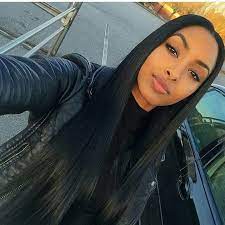 Middle Part Sew In Straight Hairstyles Human Hair Wefts Straight Hair Extensions