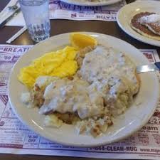 This includes bottomless bowls of white beans & turkey ham, creamy coleslaw with our secret dressing, huck's famous homemade hushpuppies, dill pickles and sweet onion slices, choice. Country Fried Steak Dinner Menu Huck Finn Restaurant Oak Lawn