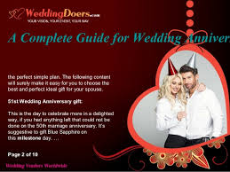A Complete Guide For Wedding Anniversary Gifts Once again we celebrated our wedding anniversary on board a dam ship. slideshare