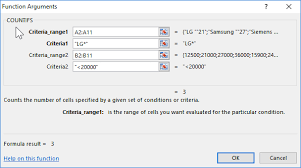 A value from another cell can be included in criteria using concatenation. Countifs Function Calculates Count Of Cells By Condition In Excel