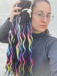 Rave Black & Colorful Curls