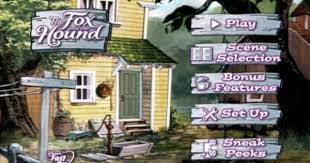The Fox And The Hound Dvd Main Menu The Fox And The Hound Hound Fox