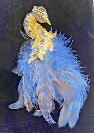 Opens on 17 of june. Nwot Amazing Huge Alexis Bittar Real Feather Phoenix Bird Brooch Ebay