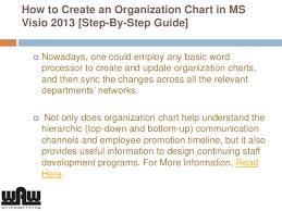 How To Create An Organization Chart In Ms Visio 2013