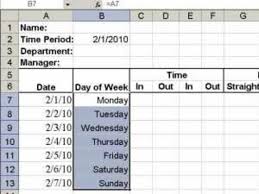 Build A Simple Timesheet In Excel Techrepublic