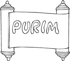 Scroll Coloring Page Purim Bibbia Schede Didattiche